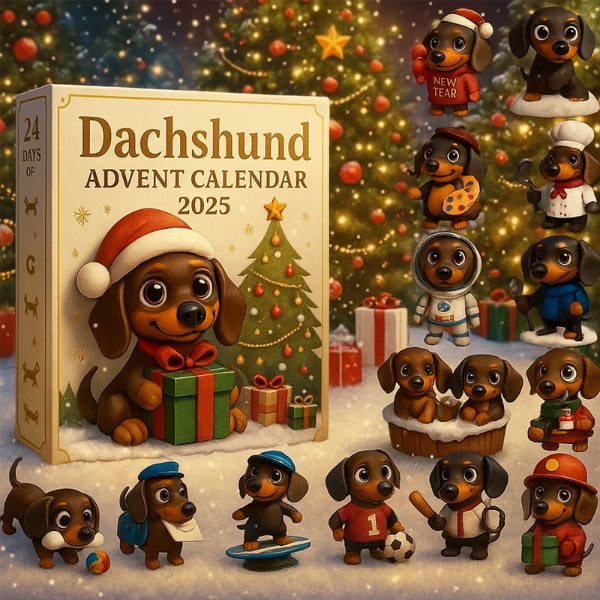 🐾🐾 Dachshund Karácsonyi naptár 2025