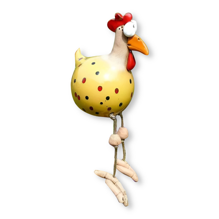 Nagy szemű tyúk szobor