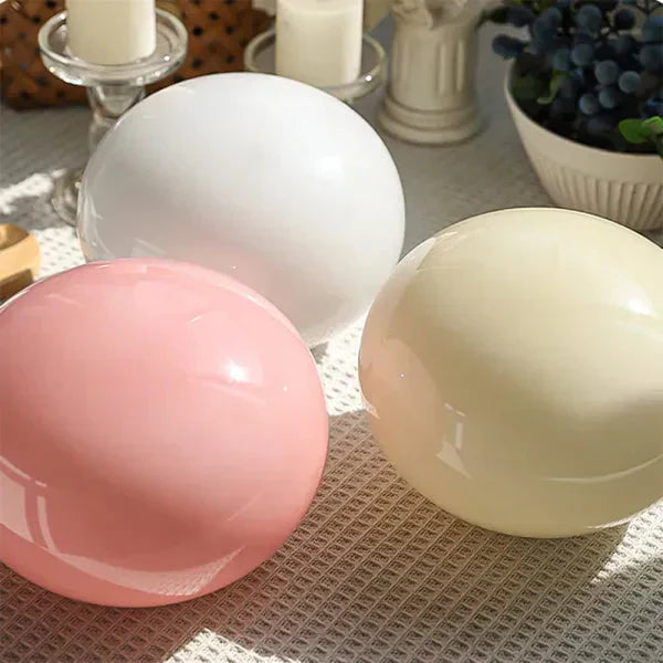 Fém és Üveg Marshmallow Asztali Lámpa