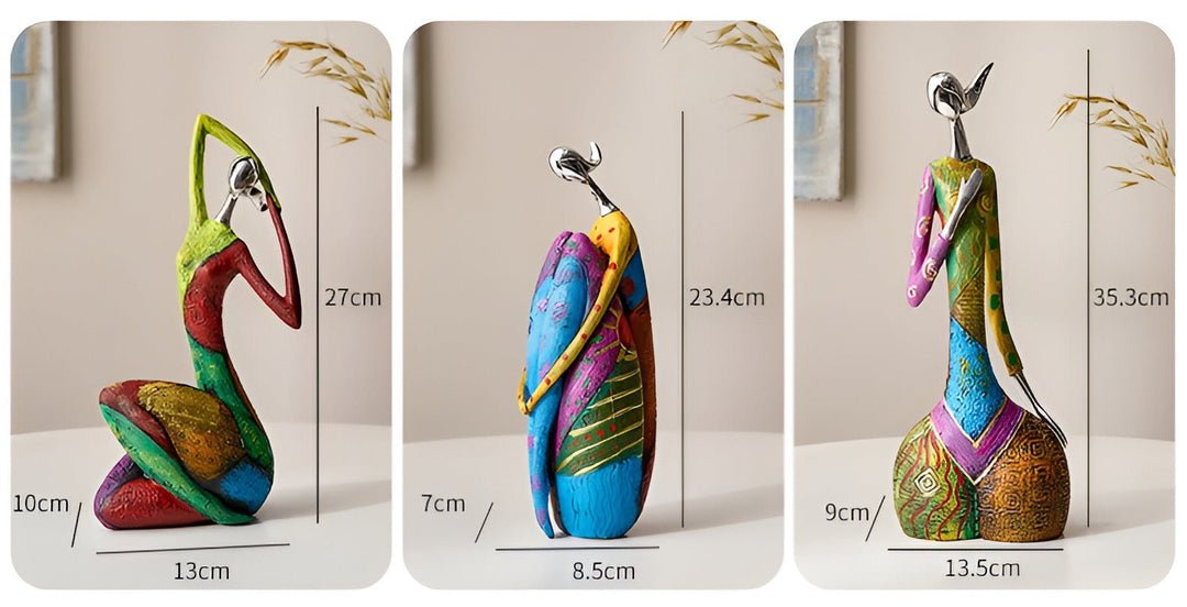 NyugodtSziluett | Elegáns Krop Gyanta szobor