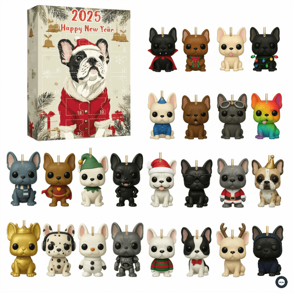 🌲 Karácsonyi ajándék – 2025 Szórakoztató kutyás adventi naptár