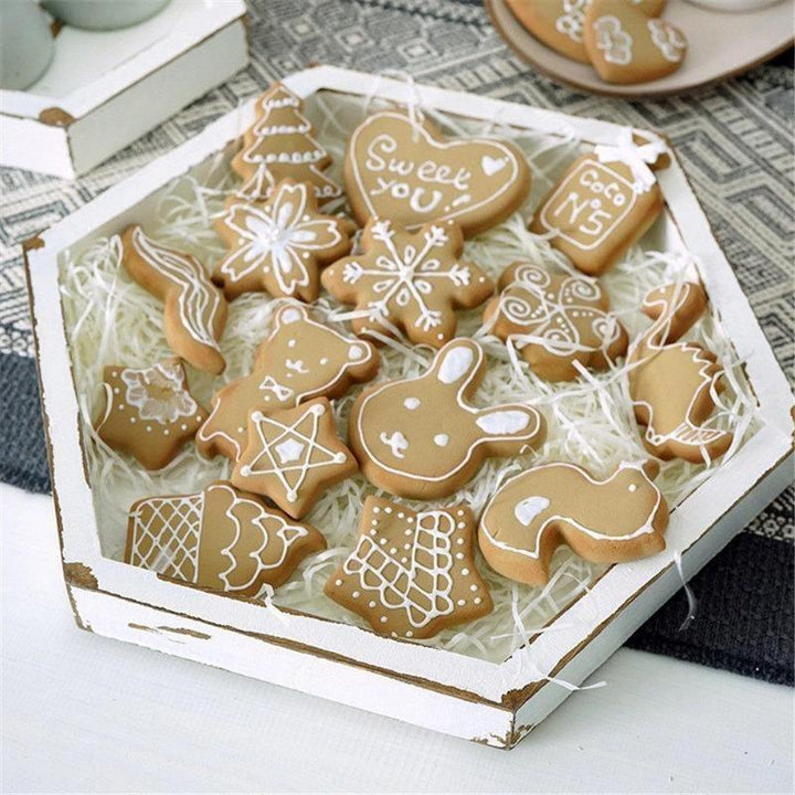 Rusztikus fa tálca szett